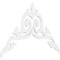 Ekena Millwork Pitch Baile Architectural Grade PVC Gable Pediment, 72"W x 42"H x 1"P (14/12) GPP072X042X100BAI - alternate 1
